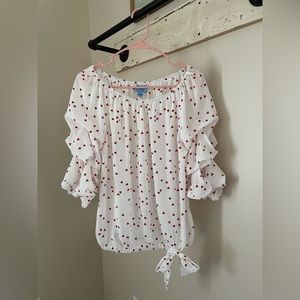 Cute Valentines shirt good condition size medium